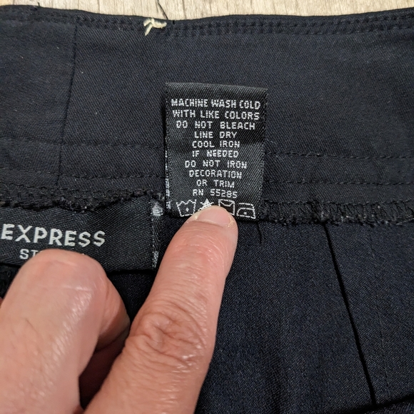 Express Black Dress Pants Size 7/8 S - Picture 4 of 10